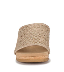 Baretraps Flossey Wedge Slide Sandal Soft Gold