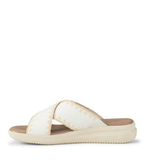 Baretraps Dolinda Slide Sandal Off White Leather