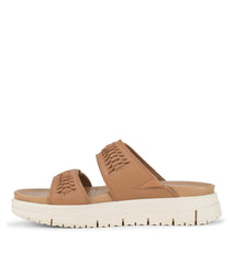 Baretraps Haliah Slide Sandal Tan Leather