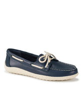 Baretraps Beverlie Boat Shoe Navy Leather