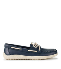 Baretraps Beverlie Boat Shoe Navy Leather