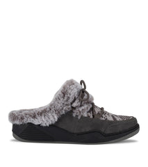 Baretraps Landon Clog Slipper Dark Grey Zebra