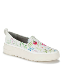 Baretraps Nevin Slip On Sneaker White Multi Flower Canvas