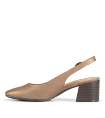 Baretraps Ester Block Heel Slingback Pump Bronze