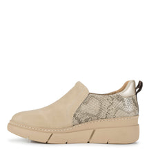 Baretraps Lizett Wedge Slip On Beige