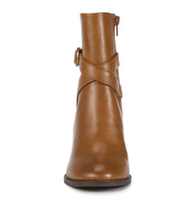 Baretraps Dorma Block Heel Midi Boot Dark Cognac