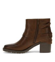 Baretraps Deborah Block Heel Bootie Brush Brown