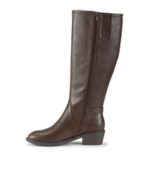 Baretraps Nena Wide Calf Riding Boot Dark Brown