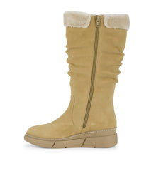 Baretraps Larenna Tall Wedge Boot Whiskey Suede
