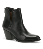 Baretraps Nanny Block Heel Bootie Black Leather