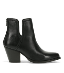 Baretraps Nanny Block Heel Bootie Black Leather