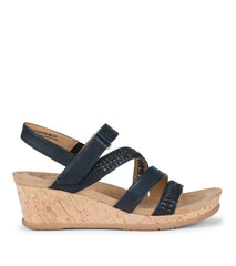 Baretraps Facie Wedge Sandal Navy