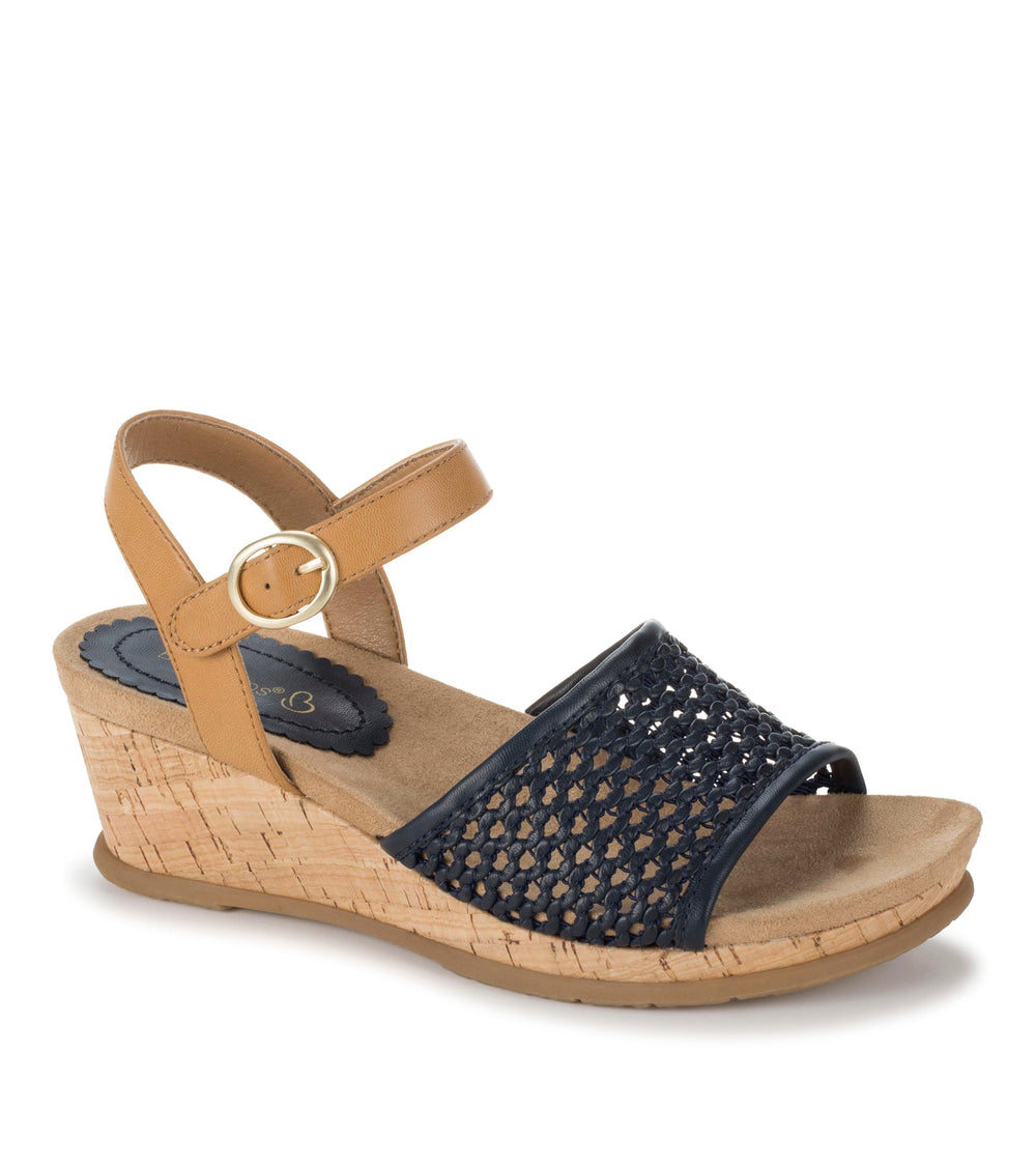 Baretraps Fernelle Wedge Sandal Navy Blue