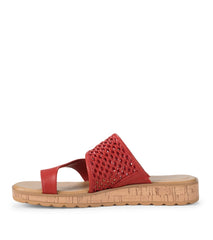Baretraps Gibby Slide Sandal Cherry Red