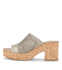 Baretraps Michaela Block Heel Sandal Champagne