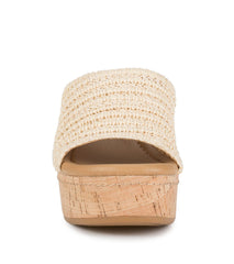 Baretraps Teah Wedge Slide Sandal Natural