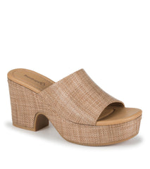 Baretraps Teah Wedge Slide Sandal Medium Brown