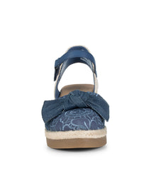 Baretraps Arabelle Closed Toe Wedge Sandal Denim