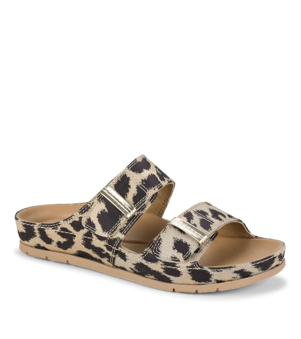 Baretraps Wisteria Slide Sandal Natural Multi Leopard