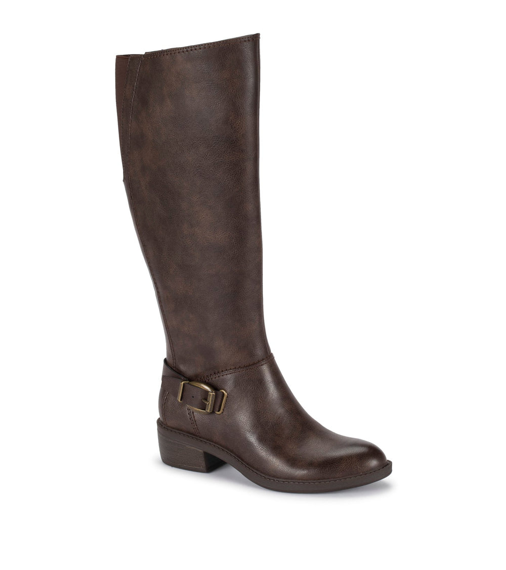 Baretraps Sasson Wide Calf Tall Boot Dark Brown