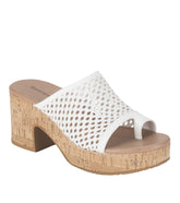 Baretraps Michaela Block Heel Sandal White