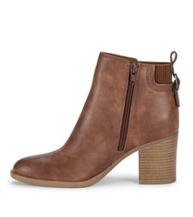 Baretraps Rhoslyn Block Heel Bootie Brush Brown