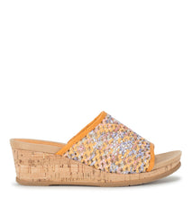 Baretraps Flossey Wedge Slide Sandal Sun Multi Floral