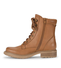 Baretraps Holden Lace Up Bootie Dark Cognac
