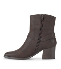 Baretraps Tiana Block Heel Bootie Dark Brown