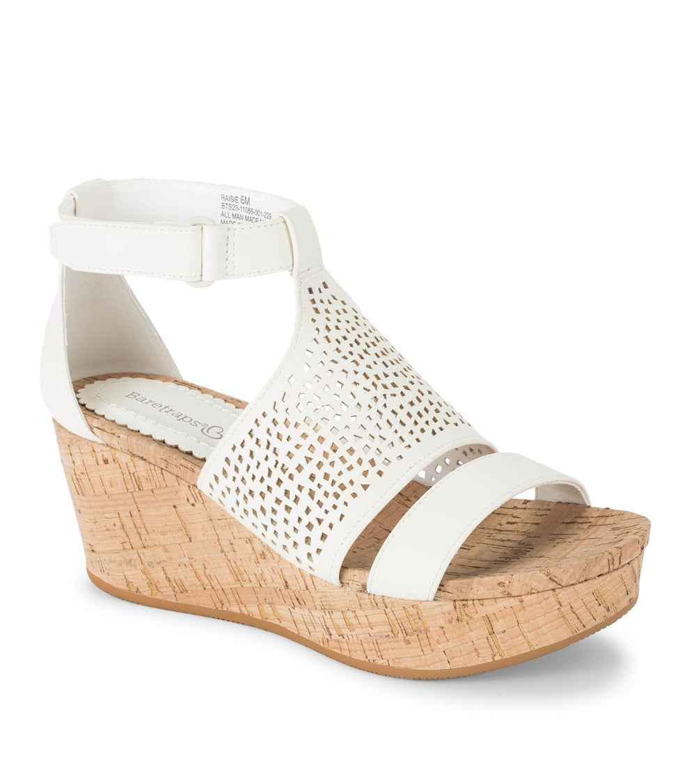 Baretraps Raisie Wedge Sandal Cream