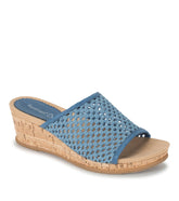 Baretraps Flossey Wedge Slide Sandal Light Blue