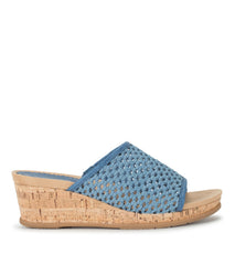 Baretraps Flossey Wedge Slide Sandal Light Blue