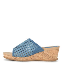 Baretraps Flossey Wedge Slide Sandal Light Blue