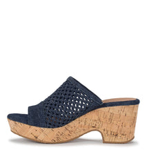 Baretraps Bethie Wedge Sandal Dark Denim