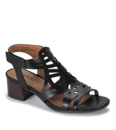 Baretraps Velvet Block Heel Sandal Black