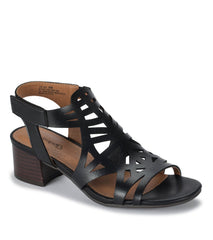 Baretraps Velvet Block Heel Sandal Black