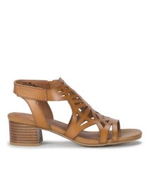 Baretraps Velvet Block Heel Sandal Caramel