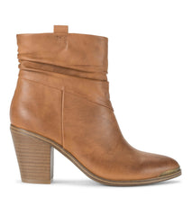 Baretraps Katherine Block Heel Bootie Cognac