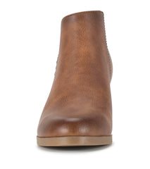 Baretraps Lauryn Block Heel Ankle Bootie Walnut