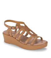 Baretraps Wilma Wedge Sandal Caramel