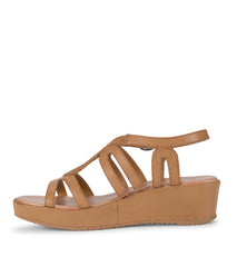 Baretraps Wilma Wedge Sandal Caramel