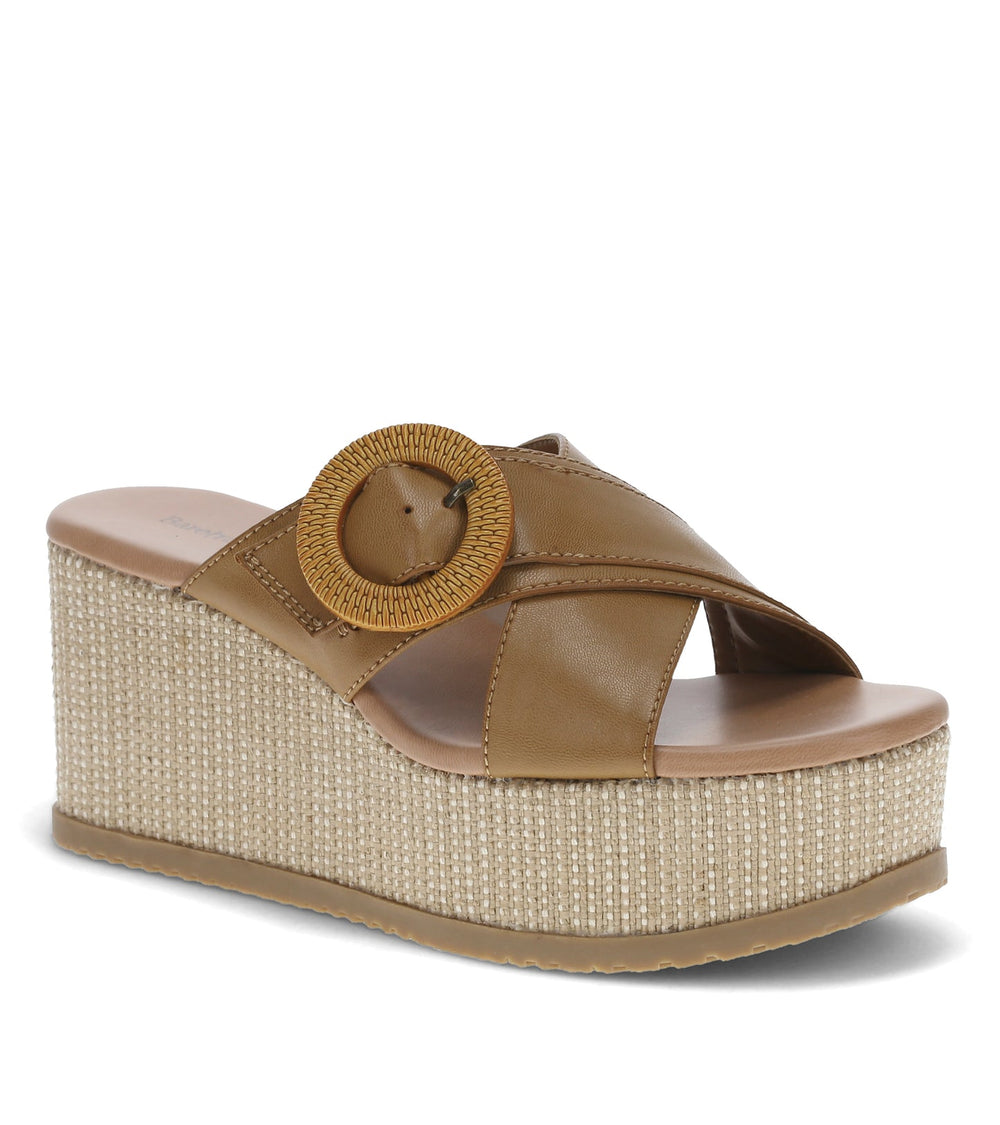 Baretraps Sydney Wedge Sandal Caramel