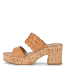 Baretraps Mavis Block Heel Slide Sandal Dune