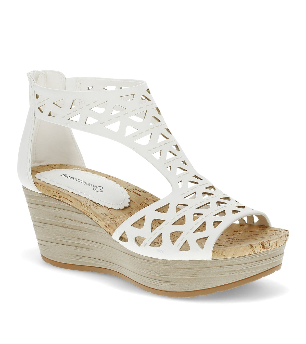 Baretraps Miriam Wedge Sandal White