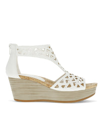 Baretraps Miriam Wedge Sandal White