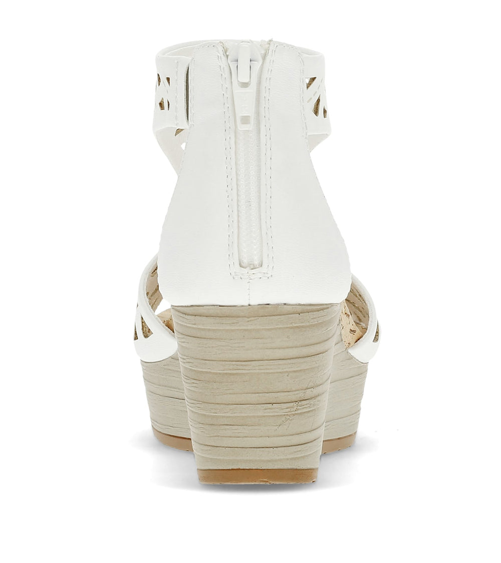Baretraps Miriam Wedge Sandal White