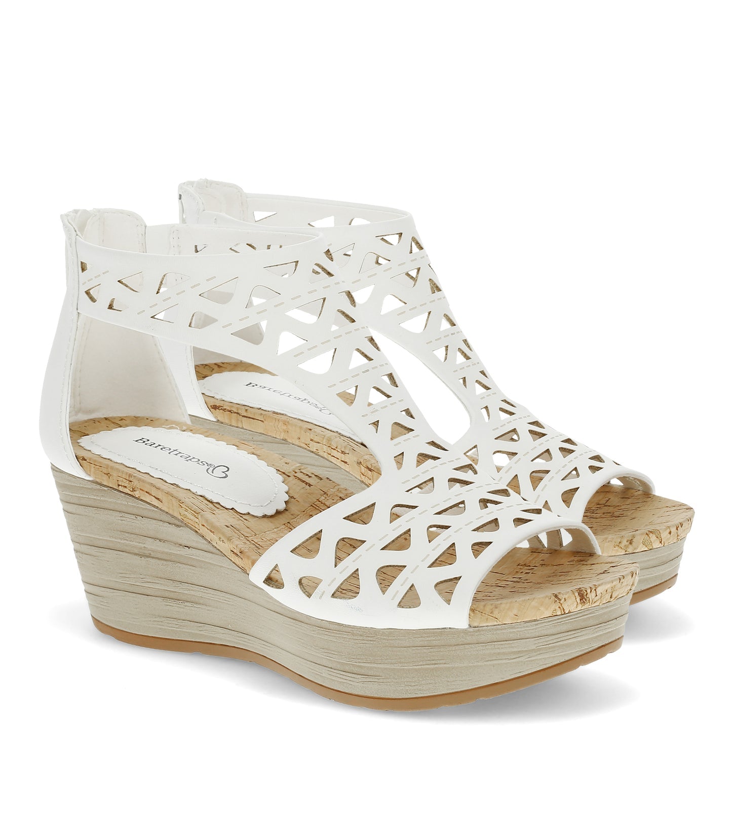 Baretraps Miriam Wedge Sandal White