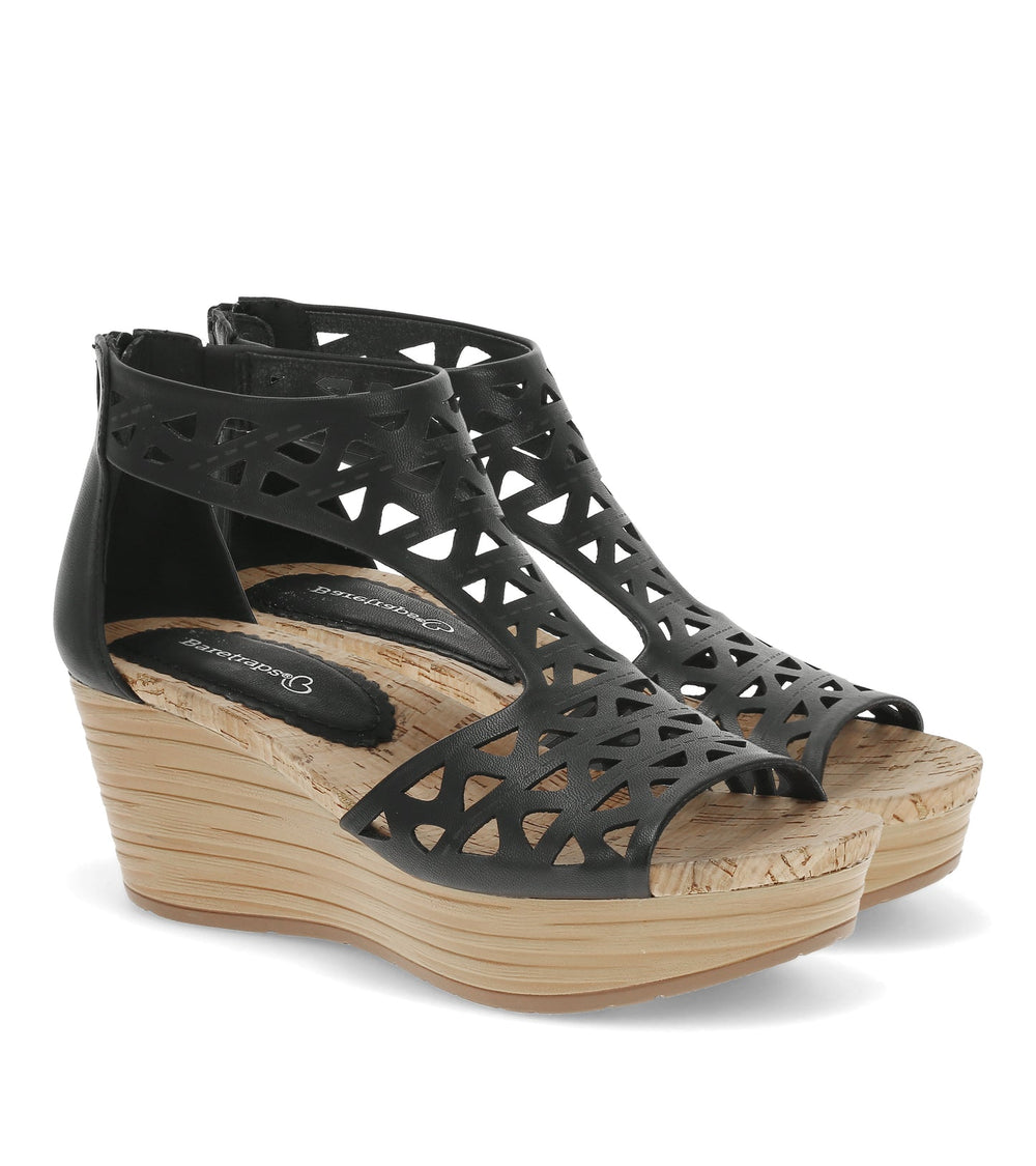 Baretraps Miriam Wedge Sandal Black