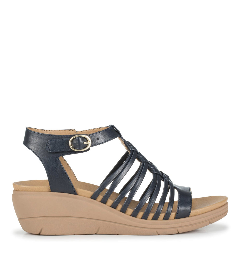 Baretraps Enara Wedge Sandal Navy
