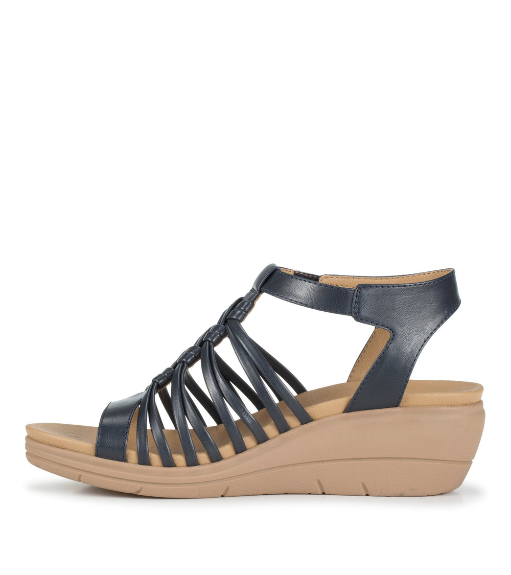 Baretraps Enara Wedge Sandal Navy
